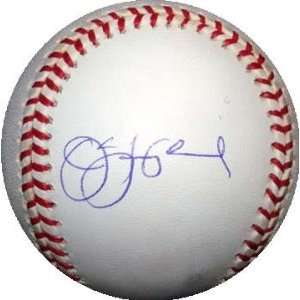  Jim Leyland autographed Baseball side panel Sports 