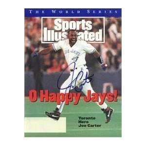 Joe Carter autographed Sports Illustrated Magazine (Toronto Blue Jays)