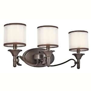 Lacey Collection 3 Light 22ö Mission Bronze Bath Vanity Fixture with 