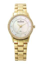 Skagen Ladies Crystal Bezel Bracelet Watch $155.00