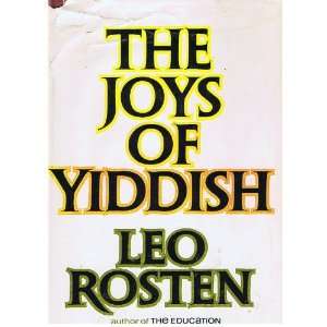  The Joys of Yiddish Leo Rosten Books
