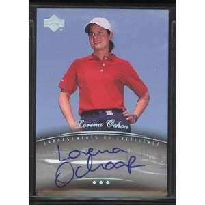  Lorena Ochoa Certified Autograph 2004 Upper Deck Golf 