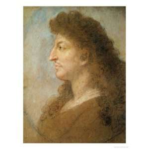  Portrait of Louis XIV Giclee Poster Print by Charles Le 
