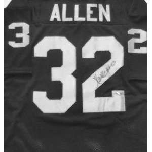 Marcus Allen Autographed Black Custom Throwback Jersey with HOF 03 