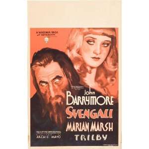   Card 14x22 John Barrymore Marian Marsh Donald Crisp