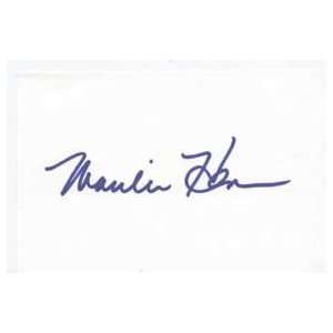 MARILU HENNER Signed Index Card In Person