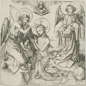 Hand Made Oil Reproduction   Martin Schongauer   32 x 32 inches   The 