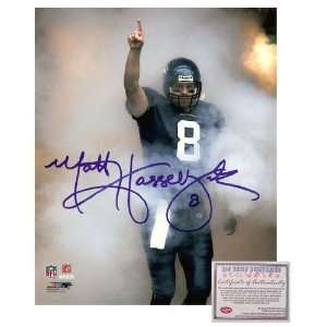 Matt Hasselbeck Seattle Seahawks   Fog Entrance   Autographed 16x20 