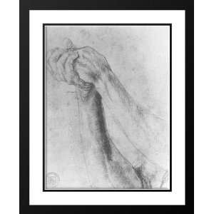 Grunewald, Matthias 28x36 Framed and Double Matted Upper Arm Study
