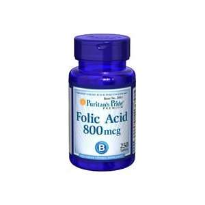  Folic Acid Tabs 800 mcg 800 mcg 250 Tablets Health 