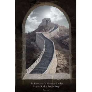 com Journey of a Thousand Miles (Lao Tzu, Great Wall of China) White 
