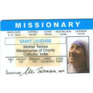 Mother Teresa   Collector Card