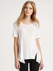  T by Alexander Wang Distressed Open Back T Shirt