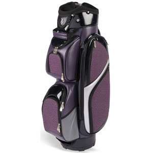 Nancy Lopez Ladies Princess Cart Golf Bags   Black Purple Leopard 