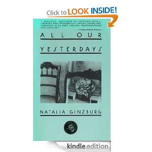 All Our Yesterdays Natalia Ginzburg  Kindle Store