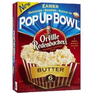 Orville Redenbacher Pop Up Bowl Butter Microwave Popcorn, 6 ct  