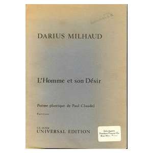   de Paul Claudel [Partition] Darius and Paul Claudel Milhaud Books
