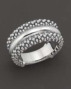 Lagos Sterling Silver Caviar Ring