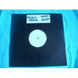    PAULA ABDUL Rush Rush 12 white label promo Paula Abdul Music