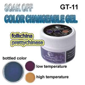   Changeable UV Gel (changed with environmental Temperature Changing) GT