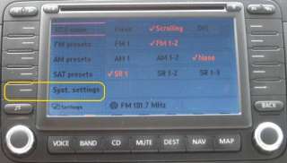 VW MFD2 Firmware Software Update SW50 Passat Jetta Golf EOS Touareg 