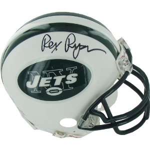  Rex Ryan Autographed Mini Helmet   Replica Sports 