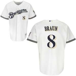 Ryan Braun #8 Milwaukee Brewers Replica Home Jersey Size 54 (XXL)