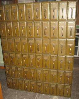 Antique Woodruff Drawers Metal File Cabinets Salvaged E047  