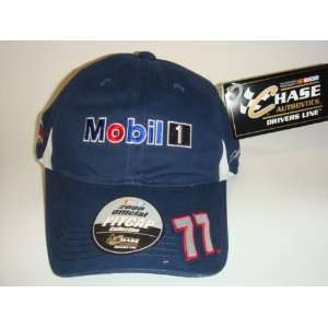  NASCAR #77 Sam Hornish Jr. Mobil 1 Navy Velcro Back Pit 