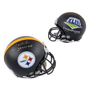 Santonio Holmes Autographed Pro Line Helmet  Details Pittsburgh 
