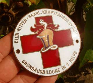 badge ultrarare doctors arzt first aid helper enamel car badge