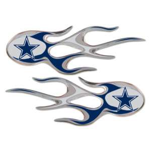 Dallas Cowboys Football Micro Flames Auto Decal Emblem  