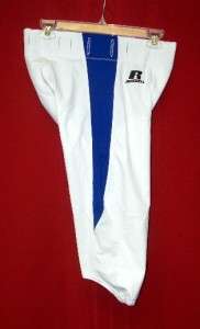 Russell Athletic WHITE/ROYAL No Fly football pants  