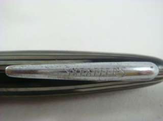   1940s Sheaffer Grey Pearl Striated Craftsman Fountain Pen  