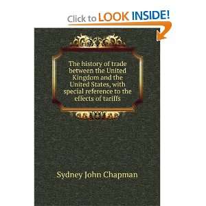   reference to the effects of tariffs Sydney John Chapman Books