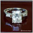 06 CT MOISSANITE RAD​IANT & BAGUETTES SOLITAIRE RING