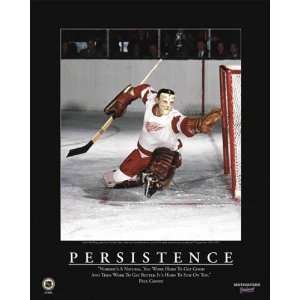 Terry Sawchuk 16X20 Motivator   Persistence