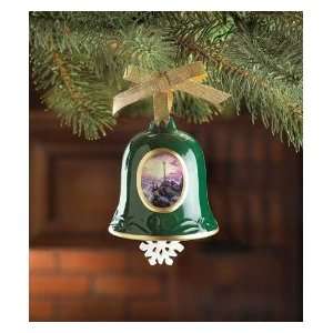  Thomas Kinkade Green Bell Ornament