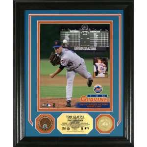 Tom Glavine New York Mets   300th Win   Photomint wtih 24KT Gold and 