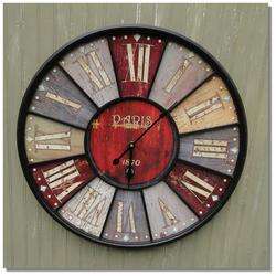 carousel CARNIVAL wheel CLOCk old vintage Paris french circus midway 