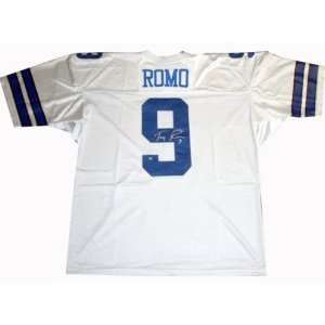 Tony Romo Signed Jersey   White 