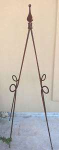 GARDEN TRELLIS YARD DECOR IRON BALL END PLANT STAKE  