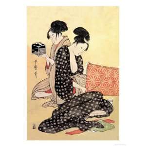   Home Premium Poster Print by Utamaro Kitagawa , 24x32