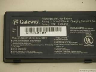 Gateway Laptop Rechargeable Li ion Battery Pack 6500493  