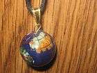 Handcrafted GEMSTONE GLOBE 3 round X 3 tall LAPIS Oceans