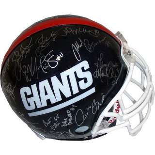 1986 NY Giants Team Signed Official Helmet STEINER COA  