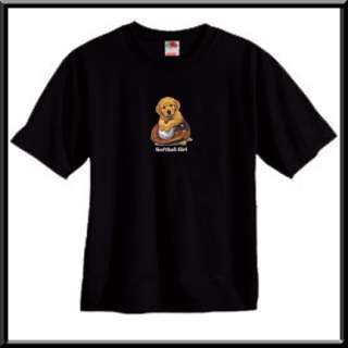 Softball Girl Retriever Puppy T Shirt S,M,L,XL,2X,3X  