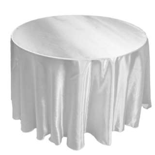25 Pack 120 Round Wedding Satin Tablecloths 30 Colors  