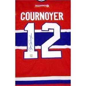  Yvan Cournoyer autographed Hockey Jersey (Montreal 