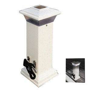  Dock Edge Solar Light Post with Cleat